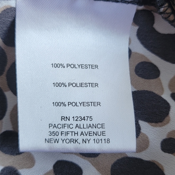 ELLEN TRACY WOMEN'S LONG SLEEVE SHEER BLOUSE XL Black|Mocha|White - Picture 13 of 14